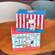Cốc sứ Snoopy sọc lớn, tay cầm tròn, hình hoạt hình dễ thương, cốc cà phê/nước, quà tặng. - Nhiều màu - Xem 3