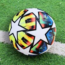 Balón de Fútbol con Costura a Máquina Tres Anillos, Material PVC Talla 5 para Entrenamiento y Competición - 6 - Ver 1