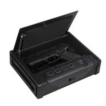 Quick Access And - Biometric Gun  - Fingerprint, Keypad And Key - Lighted Storage For Bedroom, Living Room Or Closet, Efficient Protection And Organization - B - View 1