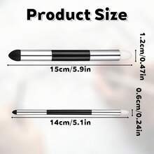Bộ 3 cọ vẽ đa năng dành cho nghệ sĩ, tẩy xốp hai mặt có thể giặt được, dụng cụ tán màu tái sử dụng. - Bộ - Xem 2