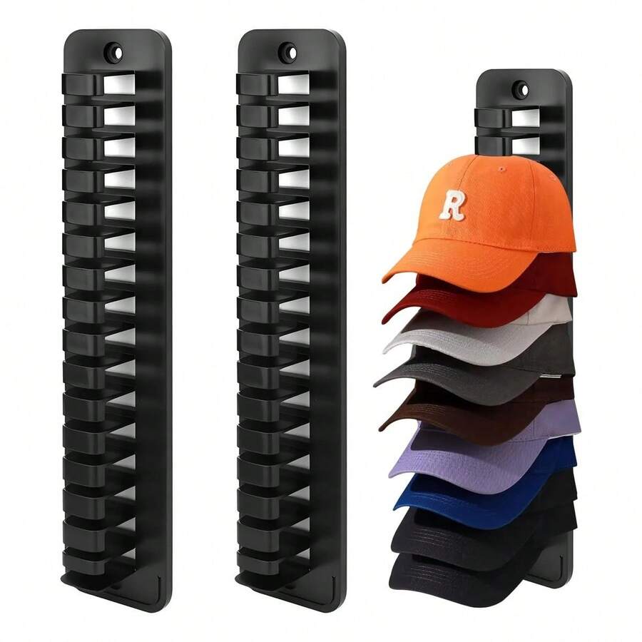 Rak Topi Dinding Multifungsi 3-in-1, Dengan 16 Kompartemen Besar yang Dapat Diatur, Pemasangan Ganda Tanpa Paku dan Sekrup, Tidak Merusak Dinding, Cocok untuk Lemari Pakaian, Kamar Tidur, RV, Ruang Tamu, Solusi Penyimpanan 3D Hemat Ruang, Ide Hadiah Hari Ibu, Penyimpanan Minimalis Modern