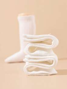3 Pairs All-Season Baby White Bubble Leg Socks Cute Elegant Princess Socks - White - View 7