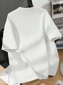 Cozy Comfy Lounge, camiseta de manga corta de cuello redondo para mujer, de corte holgado, con una base blanca sencilla y un estampado floral azul, cómoda y agradable al tacto, lavable a máquina, disponible en corte holgado. Ropa de hogar suave y relajada. - Negro - Ver 8