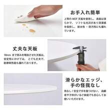 丸テーブル ダイニングテーブル 直径60×高さ73㎝ /直径80×高さ73㎝サイドテーブル 丸 カフェテーブル 傷・汚れ・水分・熱に強い天板 食卓 勉強机 パソコン デスク 作業台 円形 組み立て簡単 北欧風 - 直径80インチ - チェックする 5