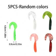 Silicone Worm Soft Fishing Lure Swing Artificial Bait Carp Fishing Tackle - Multicolor - View 13
