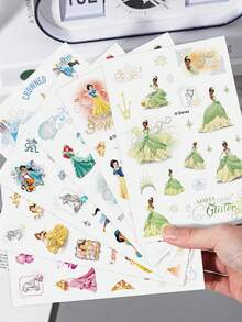 Disney | 8 Tờ Hình Dán Công Chúa Disney Lấp Lánh Kim Cương Dễ Thương Dành Cho Bé Gái, Hình Belle, Ariel, Rapunzel Dùng Cho Sổ Nhật Ký, Sổ Lưu Niệm, Sổ Kế Hoạch, Máy Tính, Bình Nước, Ốp Điện Thoại, Hoàn Hảo Cho Quà Sinh Nhật, Quà Tặng Tiệc, Phần Thưởng Học Tập, Văn Phòng Phẩm, Thiệp Chúc Mừng Ngày Lễ, Đồ Dùng Học Tập Tự Làm, Trang Trí Tiệc Tốt Nghiệp - 1 Set - Xem 2