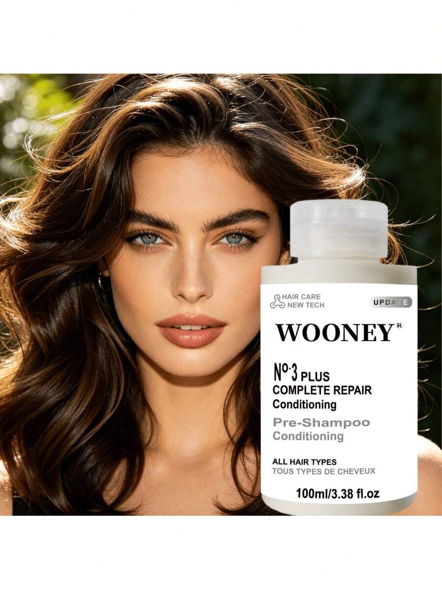 3 PLUS Complete Repair Conditioning 3-Minute Pre-Shampoo Conditioning To Immediately Repair Hair Damage For Softer, Stronger Hair For Coily, Curly, Straight, And Wavy Deep Hair Care Pre Shampoo Care Cream Maintain Hair Shine, Care For Curly/Straight - 1 PCS - View 1