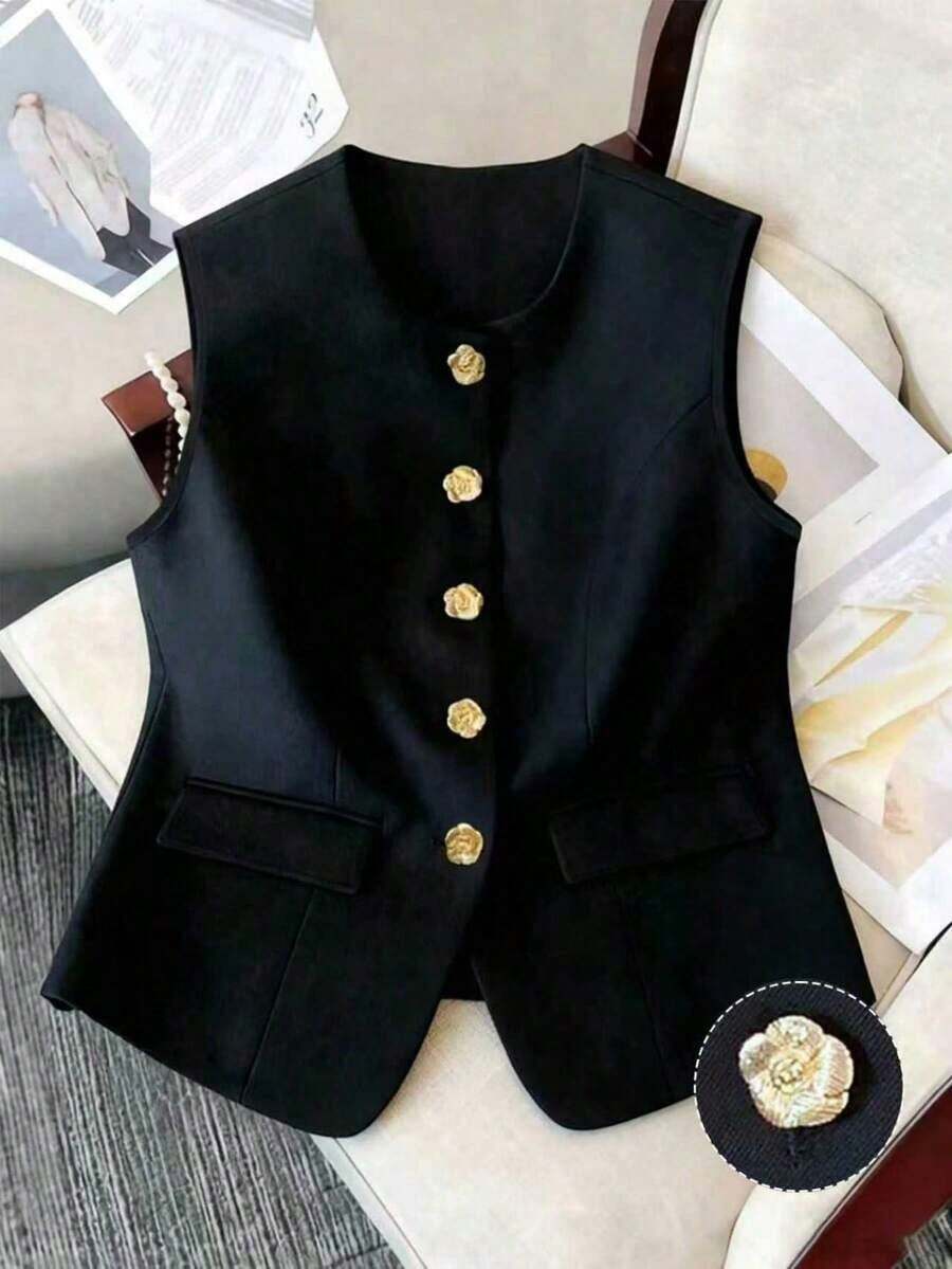Camiseta sin mangas casual para mujer de talla grande, adecuada para fiestas, reuniones, calle, estilo chino, resort, Día de San Patricio, Pascua, Día de San Valentín, Acción de Gracias, Navidad, cómoda, versátil, estilizadora, primavera/verano, Dí - Negro - Ver 1