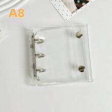 A6/A7/A8/M5尺寸便携式透明活页收纳盒，透明密封本，密封本，密封本，照片收纳袋，相册，预算计划本，日记本，笔记本，可用作办公用品 - 清除 - 查看 12