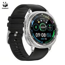 Microwear Watch 8 经典多功能智能手表，男女通用，支持健身、运动、跑步，可通过蓝牙连接手机，进行语音通话，追踪活动，接收通知，监测心率，追踪睡眠，设置闹钟和计步器，配备高清触摸屏数字腕表。 - 黑色 - 查看 12