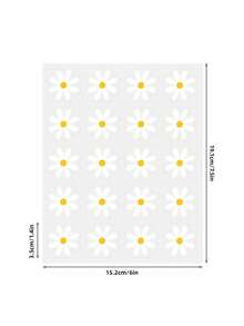 White Daisy Stickers, Cute Floral Labels For Sealing, Perfect For Decorating Your Phone, Water Bottle, Computer, Home Items, Gift Cards, Scrapbooks, And More - Multicolor - View 10