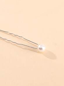 18pcs Versatile Minimalist Elegant Pearl Hair Sticks - White - View 3