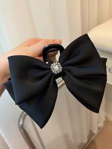New Arrival Elegant Square Rhinestone Big Bow Hair Claw Barrette Hair Accessory - Multicolor - View 9