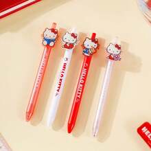 Bút bi Hello Kitty hoạt hình chính hãng Sanrio, kiểu dáng hoạt hình màu đen dễ thương, khô nhanh, dành cho học sinh. - Nhiều màu - Xem 2