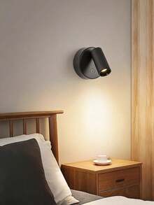 LED Magnetic USB Rechargeable Wall Lamp Spotlight, Wireless No Drilling Bedroom Bedside Reading Light, Ambient Lighting For Paintings - 彩色 - 查看 2