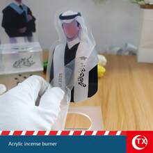 1pc 2026 Graduate Minimalist Aroma Diffuser Decor (Includes Incense Holder), Transparent Acrylic Home Desktop Decoration, With Arabic Calligraphy Blessing, Unisex Graduation Commemorative Gift, Suitable For Office Desk, Dining Table, Graduation Ceremony, Graduation Party Decoration, Holiday Gift - A - View 5