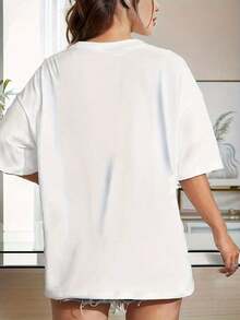 Premium 100% Cotton T-Shirt, Cousin's Beach T-Shirt, Summer Beach Top, Summer Beach T-Shirt,  Women's T-Shirts - 白色 - 查看 5