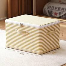 1 hộp đựng đồ bằng vải, hộp đựng đồ gia dụng gấp gọn dùng để đựng quần áo, đồ chơi, giỏ đựng đồ trong tủ quần áo. - Nhiều màu 1 - Xem 11
