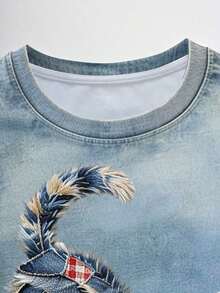 Camiseta casual para mujer, gris, nuevo diseño de verano, cuello redondo, estampado de cerezas dulces, diseño gráfico, estilo estudiantil, ajuste versátil minimalista, adecuado para uso diario, al aire libre, viajes, cómodo, esencial para mujeres - Multicolor 7 - Ver 4
