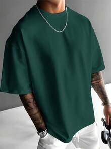 Men's Basic Summer T-Shirt With Classic Round Neck, Versatile And Matchable - 白色 - 查看 9