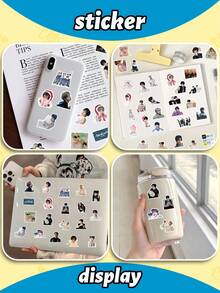 108pcs NC/TWISH Limited Edition Stickers | Ode To Love Album K-Pop Stickers, All Members Individual And Group Photo Stickers, Must-Have For NCTzen Fans, Suitable For Laptop, Water Bottle, Phone Case, Skateboard DIY, Ideal K-Pop Merchandise Gift - Multicolor - View 5