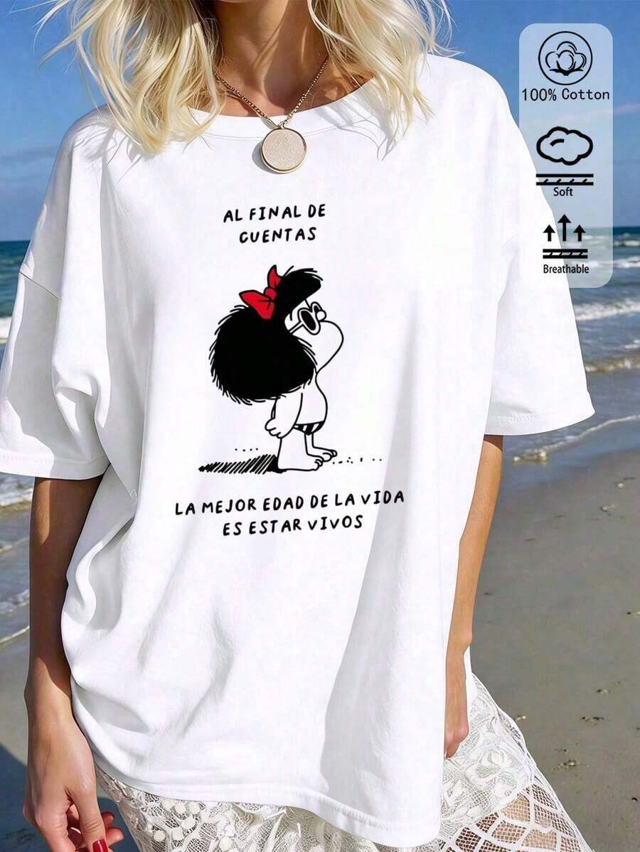 Kvinnor T-shirts - Vit 2 - Visa 1