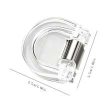 12/6pcs Transparent Pant Leg Clips, Invisible Hem & Sleeve Fixers, Adjustable Transparent Non-Slip Pant Leg Clips, Reusable Denim Cuff Holders - Clothing Clips - View 9