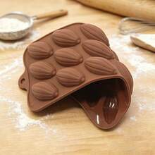 1/2/3pcs Mini Cocoa Bean Shaped Silicone Chocolate Mold, Small Olive Shaped Candy, Jelly, Pudding, Dessert, Mousse, Cake Decorating Baking Tool - View 8