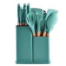 19pcs Set Non-Stick Silicone Kitchen Utensil Spatula Spoon Cooking Cookware Gift - View 16