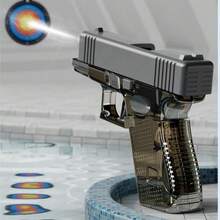 Pistola de agua Manual, pistola de agua de gran capacidad, juguete para playa al aire libre, juguetes de piscina de disparo continuo - Rosa - Ver 2