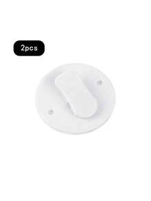 2 kẹp rèm tắm bằng nhựa chống bắn nước, miếng dán tự dính - Thích hợp cho rèm phòng tắm, kẹp rèm | Chức năng kẹp chắc chắn - trắng - Xem 7