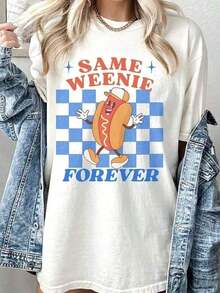1PiezaModaInformalParaHombresYMujeresDivertidoSolteraFiestaCamisa-AdemásAAtemporalCalientePerroPatrónCamiseta-VintageAños 90Y2KRetroCamiseta-SuaveTripulaciónCuelloSuperior,PerfectoParaSolteraFiestaConjuntos de ropaHalloweenDisfraces-MáquinaLavableInformalVeranoYOtoñoRopa-DivertidoRegaloParaMujeres,SolteraFiestaDecoración,HumorísticoDiseño,CómodoAjusteNovedadRopaHumorísticoRopa, vestimentaTranspirableMaterial,CortoMangaCamisetaMujeres-VacacionesConjuntos de ropaMujeres2026VeranoConjuntos de ropaParaVersátil para mujeres, fácil de combinar, adecuado para uso diario, estilo urbano, conjuntos de vacaciones, conjuntos de fin de semana. - Blanco - Ver 6