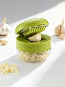 1 cái dụng cụ ép và băm tỏi mini cầm tay, kèm thớt dễ vệ sinh, dụng cụ ép tỏi, máy ép tỏi, dụng cụ nghiền tỏi, máy xay tỏi cầm tay, bằng nhựa và dụng cụ ép tép tỏi. - Nhiều màu - Xem 6
