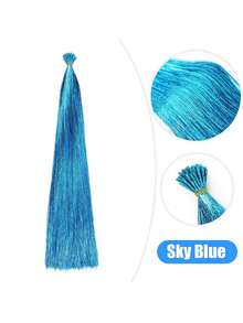30pcs/Pack High Temperature Synthetic Hair Bundles With Gold And Silver Metallic Strands - Multicolor - View 12