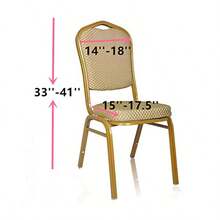Funda elástica para Silla, decoración para Bodas, Banquetes y Fiestas Color Dorado Brillante - Oro brillante - Ver 6