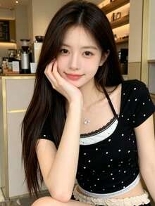 Women Tops - Black - View 3