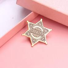 Broche de esmalte hexagonal, joyería de estilo retro denim punk atemporal, pin decorativo resistente al desgaste para atuendos, bolsos, perfecto para fiestas e ideas de regalo - Multicolor - Ver 6