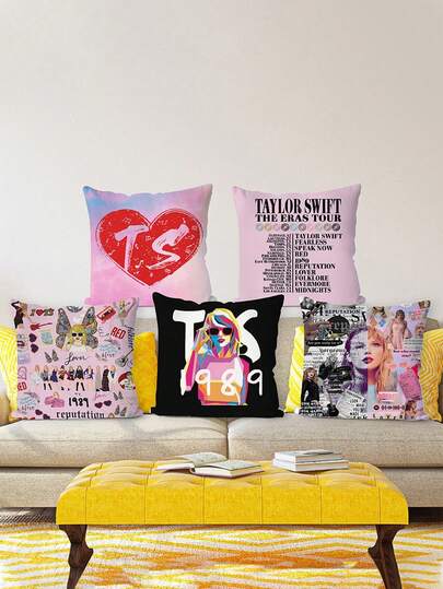 Bộ sưu tập vỏ gối trang trí sofa chủ đề Tour diễn kỷ niệm các mùa của Taylor Swift, vỏ gối trang trí nhà cửa độc quyền dành cho Swifties, 5 kiểu dáng tùy chọn, chủ đề album RED (màu đỏ) dành cho người yêu, vỏ gối bằng polyester mềm mại cho sofa phòng ngủ, đồ trang trí nhà cửa dành cho người hâm mộ Swifties, món đồ không thể thiếu của Taylor Swift.