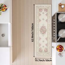 1 pièce Tapis de couloir à motif rose, tapis de style frais, tapis bohème, long tapis de couloir, tapis, tapis de couloir, petit tapis de zone, tapis, décoration de maison, tapis de zone, tapis de zone de salon, décoration de maison de salon, décoration de chambre, tapis lavable, tapis de décoration de chambre, tapis de décoration de maison, tapis de siège de canapé - Multicolore - Voir 5