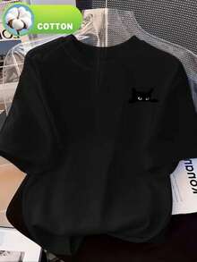 Women's T-Shirt: Casual Short-Sleeved Crew Neck T-Shirt For Ladies, The Perfect Choice For Spring And Summer, A T-Shirt For Everyday Wear. | Printed T-Shirt | Lightweight Fabric, Loose-Fitting Casual Top For Everyday Wear, Breathable And Comfortable, A Must-Have For All Seasons, Machine Washable, Non-See-Through Fabric, Comfortable And Loose Fit,  And Fashionable Top, Breathable Basic Style, A Versatile And Essential Garment For Women. - 白色 - 查看 7