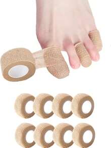Multifunctional Finger/Toe Protector, Elastic Bandage, Writing Finger Protector, Self-Adhesive Toe Protector, Anti-Friction Pad. Suitable For Writing, Office Work, Sports, Running, Walking. Daily Essential. - Multicolor - View 8