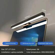 Lampu Gantung Layar Laptop LED, Lampu Suspensi Layar Komputer, Lampu Meja Gaming Ramah Mata, Lampu Pengisi Gaming, Lampu Baca Bertenaga USB, 3 Suhu Warna yang Dapat Diatur, 2 Ukuran, Cocok Untuk Rumah/Kantor/Gaming - 3 Warna yang Dapat Diredupkan - View 13