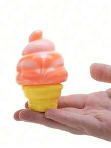 1 Pcs Gradient Ice Cream Squishies Set, Mini Food Inspired Squeeze Toys, Slow Rising Soft Texture Stress Relief Gadget, Perfect Desktop Decoration And Delicate Gift For Dessert Lovers, Portable Handheld Fidget Toy For Daily Relaxation And Anxiety Relief, Lightweight Easy To Carry, High Elastic Durable Material, Ideal For Home Office And Travel Use - 彩色 - 查看 5