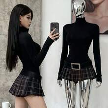 Women Skirts - Long-sleeved Top + Skirt Set - View 10