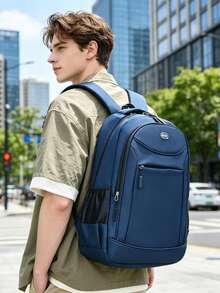 Mochila de gran capacidad con múltiples compartimentos, bolsa de portátil de nailon, mochila versátil para estudiantes y viajeros, mochila de ocio y viajes al aire libre, Y2k - Multicolor - Ver 10
