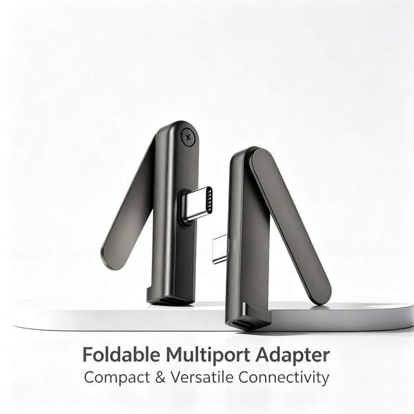 2-In-1 Phone Stand + Charging Converter, Portable Type-C Adapter, 360 Degree Right Angle Charging Adapter With Phone Stand, Charging Converter Only, No Data Transfer, Suitable For Phone/Tablet And Laptop Plug And Play Charging Converter Stand (1pack)