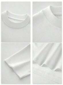 Women's Blouses, Women's T-Shirt, 100% Cotton, Matching Goose Print T-Shirt For Couples, 100% Cotton, Comfortable Fit, Urban Hop Style, Breathable, Lightweight, Breathable, Summer Hit, - 白色 - 查看 4