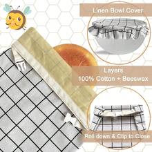 Beeswax Bread Bags For Homemade Bread And Bowl Cover Reusable Bread Baker Set Sourdough Bags - 1個蜂蠟袋 - 查看 6