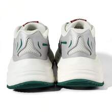 Adidas 新款女鞋復古百搭厚底增高休閒運動鞋 - 白色/綠色/灰色 - 查看 4