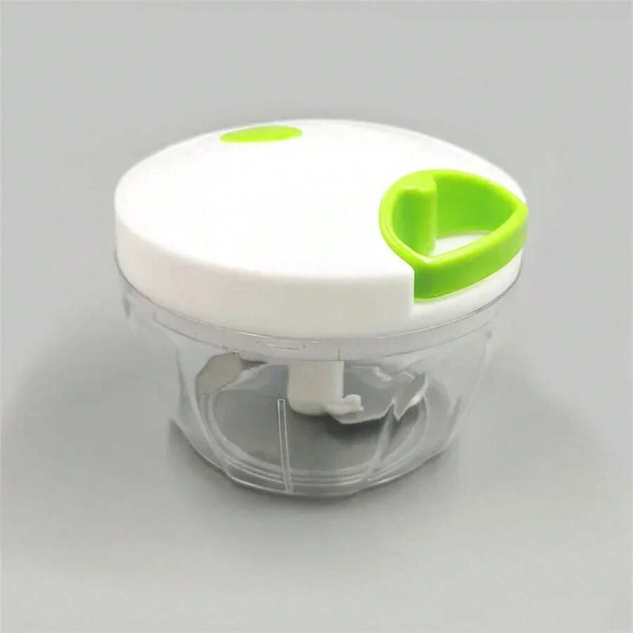 Mini Manual Food Processor, Garlic Cutter With String, Meat Grinder, Onion And Vegetable Cutter, Garlic Crusher, Portable Kitchen Tools - White609 - View 1
